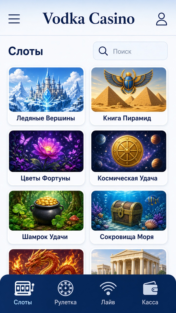 Скачать Vodka Casino на андроид бесплатно — слоты